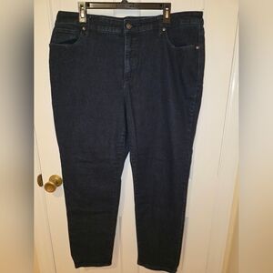 Style & Co Women's Dark Blue Straight Jeans 20W